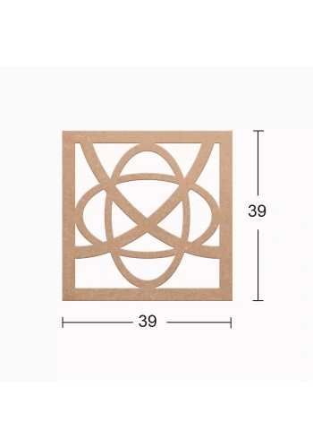 Hobi-Art DS 09 Boyanabilir Dekoratif Ahşap Duvar Süsü