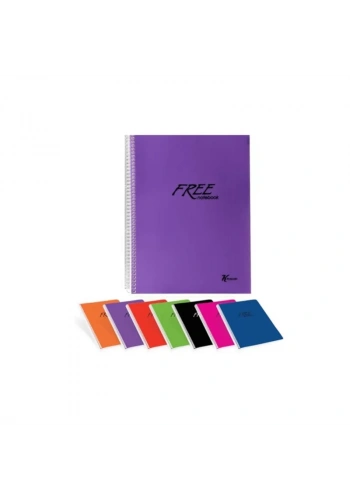 KESKİN FREE SPİRALLİ DEFTER A5 KARELİ 120 YAPRAK (450152)