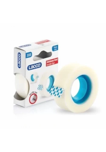 Lacco Görünmez Şeffaf Beyaz Bant 19x33mm