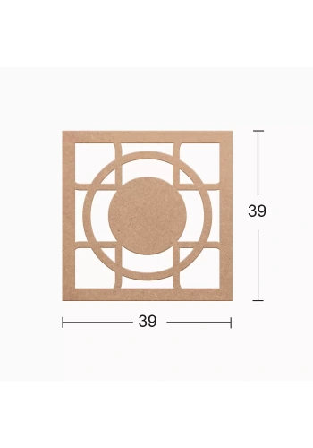 Hobi-Art DS 07 Boyanabilir Dekoratif Ahşap Duvar Süsü
