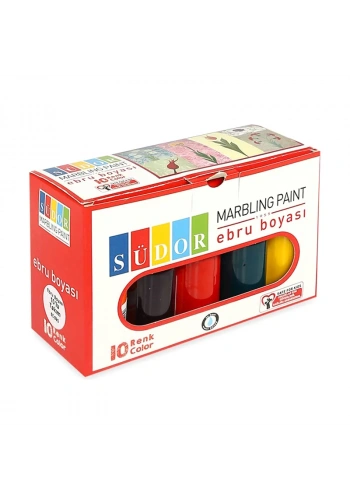 SÜDOR SD890 EBRU SETİ 10 RENKx25ml