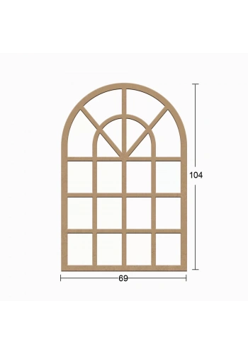 Hobi-Art AY 182 Boyanabilir Ahşap Ayna Çerçevesi