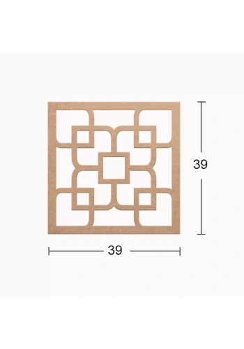 Hobi-Art DS 01 Boyanabilir Dekoratif Ahşap Duvar Süsü