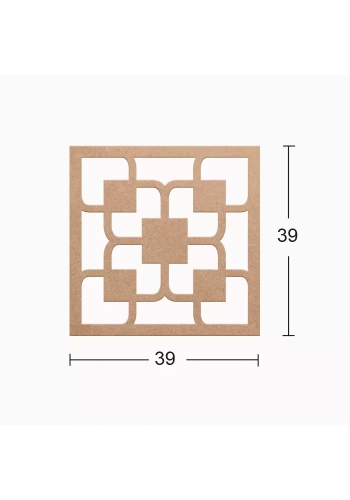 Hobi-Art DS 02 Boyanabilir Dekoratif Ahşap Duvar Süsü