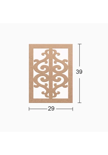 Hobi-Art DS 34 Boyanabilir Ahşap Duvar Süsü