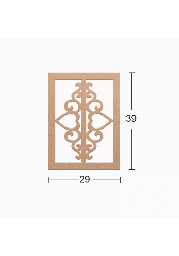 Hobi-Art DS 33 Boyanabilir Ahşap Duvar Süsü