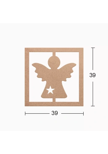 Hobi-Art DS 25 Boyanabilir  Ahşap Duvar Süsü