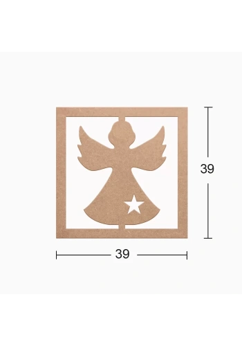 Hobi-Art DS 24 Boyanabilir  Ahşap Duvar Süsü