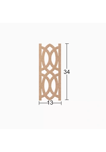 Hobi-Art DS 106 Boyanabilir Ahşap Desenli Duvar Süsü