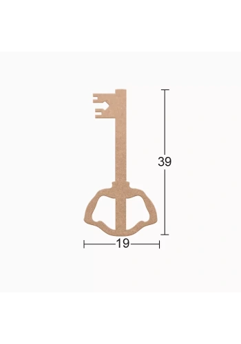 Hobi-Art DS 102 Boyanabilir Ahşap Anahtar Desenli Duvar Süsü