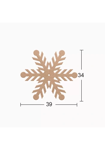 Hobi-Art DS 77 Boyanabilir Ahşap Desenli Duvar Süsü