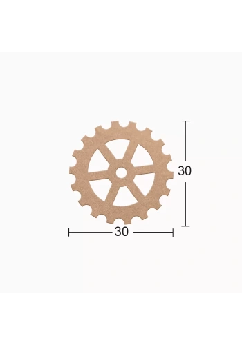 Hobi-Art DS 81 Boyanabilir Ahşap Desenli Duvar Süsü