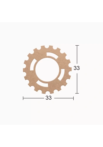 Hobi-Art DS 82 Boyanabilir Ahşap Desenli Duvar Süsü