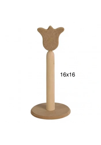 Hobi-Art F 750 Dekoratif Ahşap Lale Desenli Havluluk