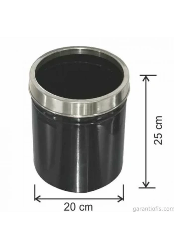 Garanti Metal 1431 Paslanmaz Çemberli Çöp Kovası (8 Litre)