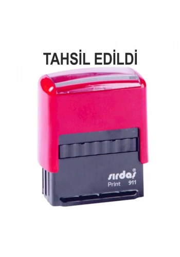 Sırdaş Otomatik TAHSİL EDİLDİ Yazılı Kaşe
