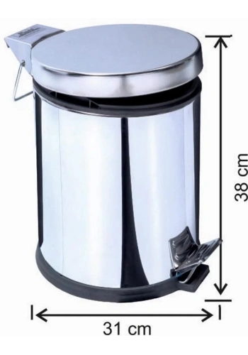 Garanti Metal 1014 Pedallı Çöp Kovası (20 Litre)
