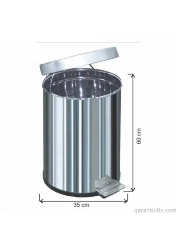 Garanti Metal 1052 Pedallı Çöp Kovası (60 Litre)