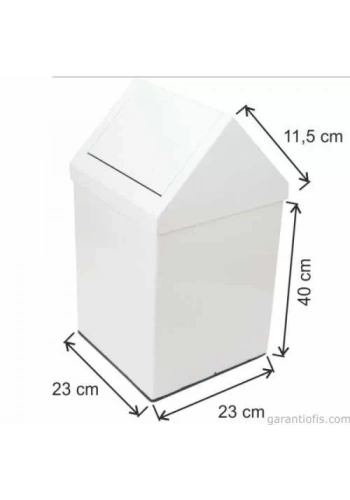 Garanti Metal 1317 Çatı Kapaklı Çöp Kovası (21 Litre)