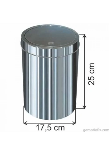 Dokunmatik 1320 Model Çöp Kovası (5 Litre-İtme Kapaklı)