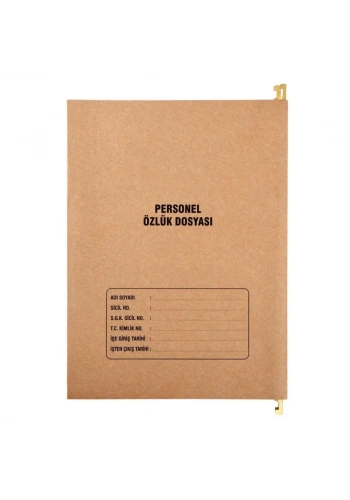Metal Askılı Personel Özlük Dosyası 8 Yapraklı 1 Adet