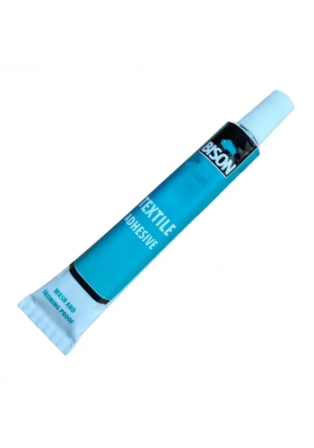 Bison Yıkama ve Ütüye Dayanıklı Beyaz Kumaş ve Tekstil Yapıştırıcısı 25 Ml