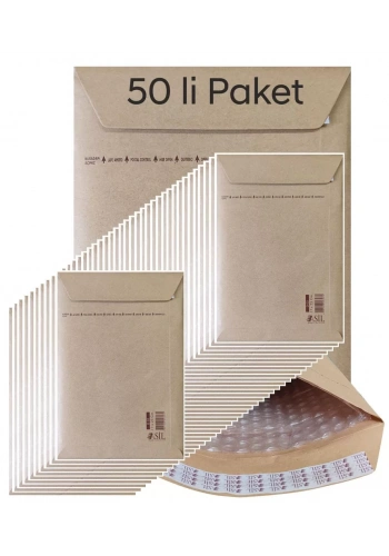 Asil Hava Kabarcıklı Zarf 17x25cm (50 li Paket)