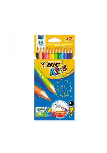 BİC EVOLUTİON KURU BOYA 12 RENK KARTON KUTU (829029)