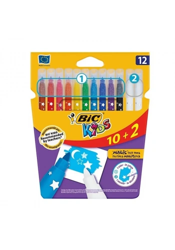 BİC KİDS MAGİC SİLİNEBİLİR KEÇELİ KALEM 12 RENK (9202952)