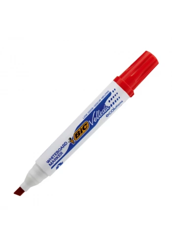 BİC 1751 VELLEDA BEYAZ TAHTA KALEMİ KESİK UÇ KIRMIZI (904948)