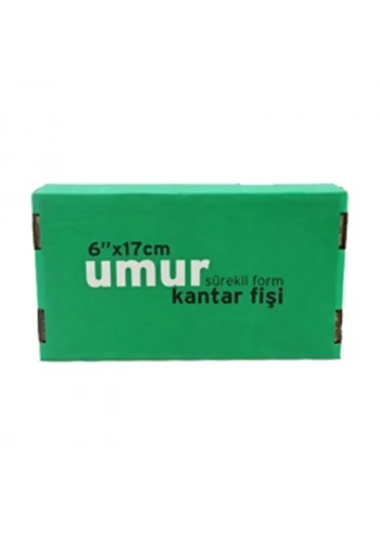 UMUR SÜREKLİ FORM KANTAR FİŞİ 6x17 1 NÜSHA 4000Lİ (30001956)