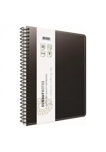 GIPTA SUNDAY DERİ KAPAK DEFTER 19x26 DÜZ 140 YAPRAK (5040)