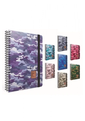 GIPTA BACKUP NOTES SERT KAPAK DEFTER 17x24 KARELİ 120 YAPRAK (5094)