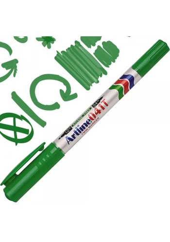 ARTLİNE EK-041T İKİ UÇLU PERMANENT MARKÖR YEŞİL