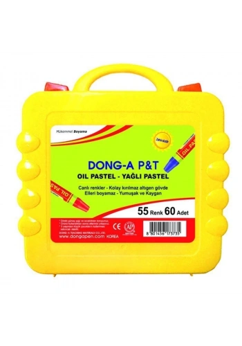 DONG-A 262160 YAĞLI PASTEL BOYA 55 RENK 60LI ÇANTA