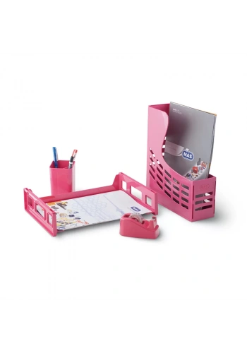 MAS 882 VİVİD PLASTİK MASA SETİ PEMBE