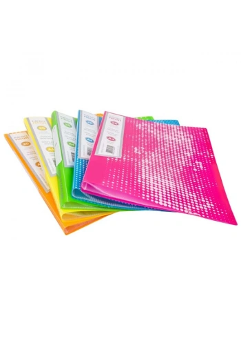 NOKİ 64120-N SUNUM DOSYASI A4 NEON TURUNCU 20Lİ