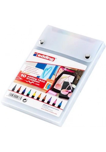 EDDİNG 1340 FIRÇA UÇLU KEÇELİ KALEM 10 RENK