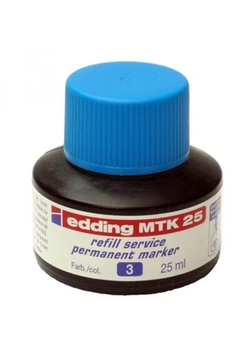 EDDİNG MTK 25 PERMANENT MARKÖR MÜREKKEBİ MAVİ 25ml
