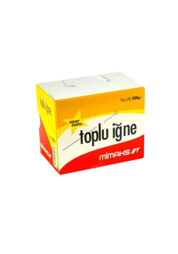 MİMAKS NİKELLİ TOPLU İĞNE 250gr KUTU (TI250)