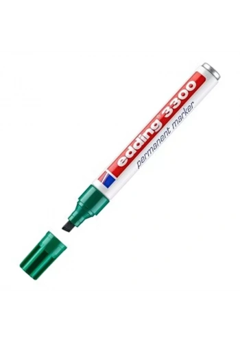EDDİNG 3300 PERMANENT MARKÖR KESİK UÇ YEŞİL