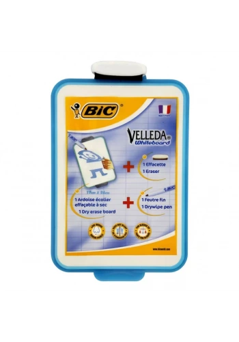 BİC VELLEDA MİNİ BEYAZ TAHTA 1218+KALEM 1721+SİLGİ (841360)