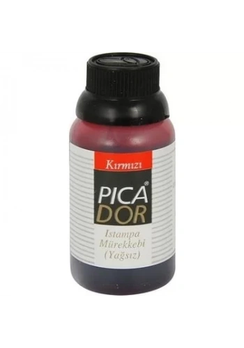 PİCADOR ISTAMPA MÜREKKEBİ KIRMIZI 50cc (KE006)