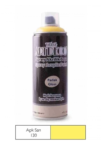 ARTDECO SPREY AKRİLİK BOYA 130 AÇIK SARI 400ml (Y-400)