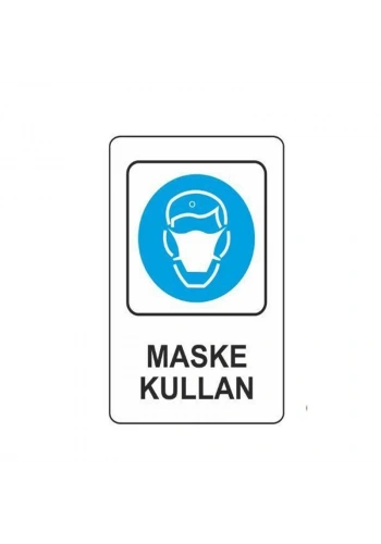 EKSTRAFİX 203 YÖNLENDİRME LEVHASI 16x24 MASKE KULLAN (YUL-311)