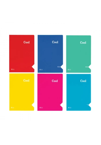 KESKİN COOL SPİRALLİ PLASTİK KAPAK DEFTER A4 ÇİZGİLİ 100 YAPRAK (321861)
