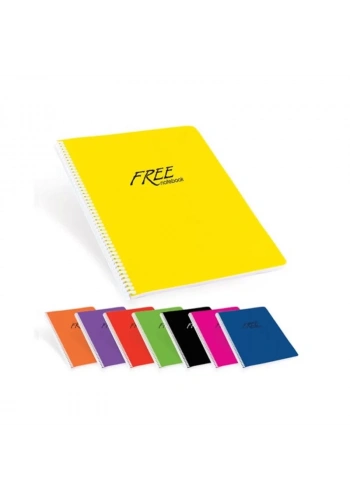 KESKİN FREE SPİRALLİ DEFTER A5 KARELİ 80 YAPRAK (450122)