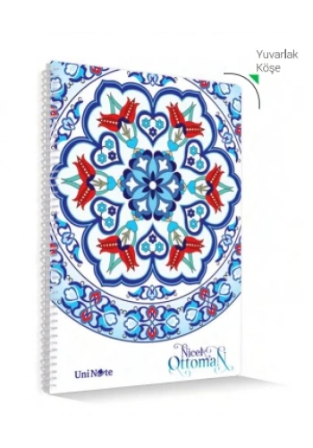 ÇINAR NİCEA OTTOMAN SPİRALLİ DEFTER A4 KARELİ 72 YAPRAK (71708)