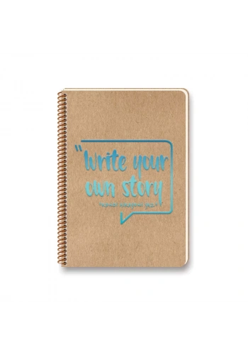 KESKİN FUNKY SPİRALLİ SERT KAPAK DEFTER 17x24 ÇİZGİLİ 100 YAPRAK (418011)