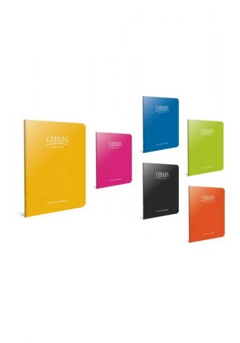 GIPTA CANVAS PLASTİK KAPAK DEFTER A5 KARELİ 60 YAPRAK (6668)